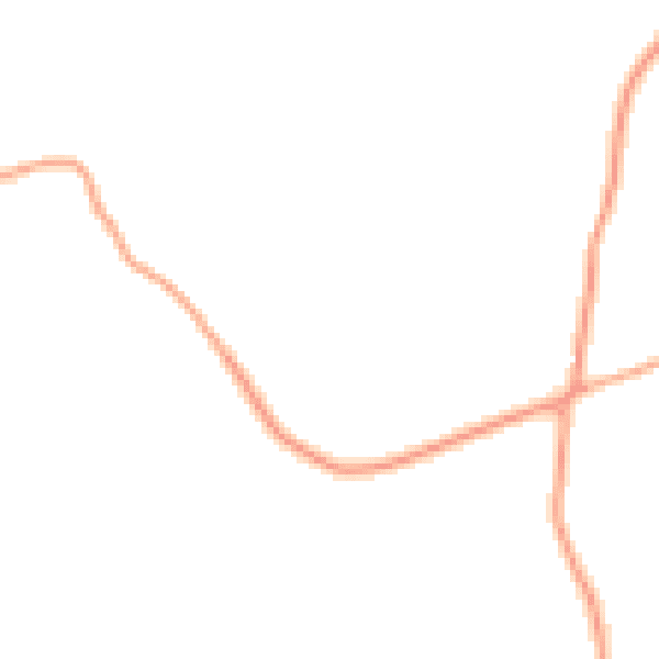 Daytime road noise heatmap for RH13 8AW