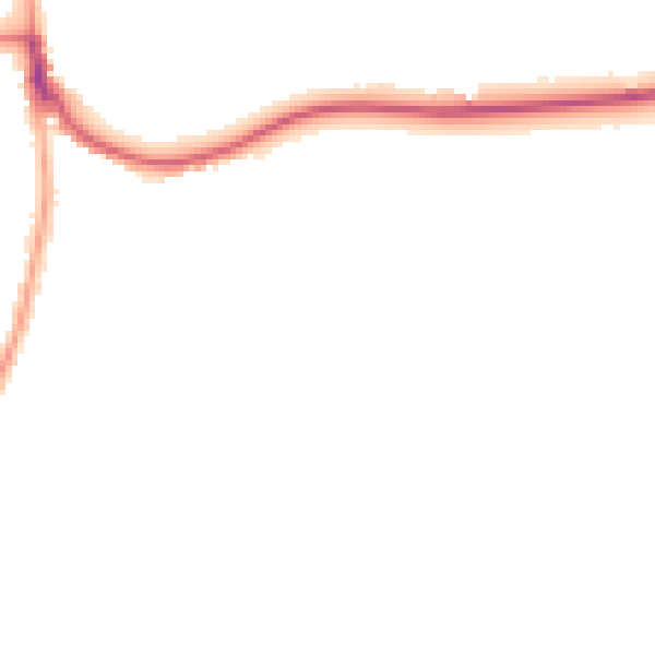 Night-time road noise heatmap for RH13 8AY
