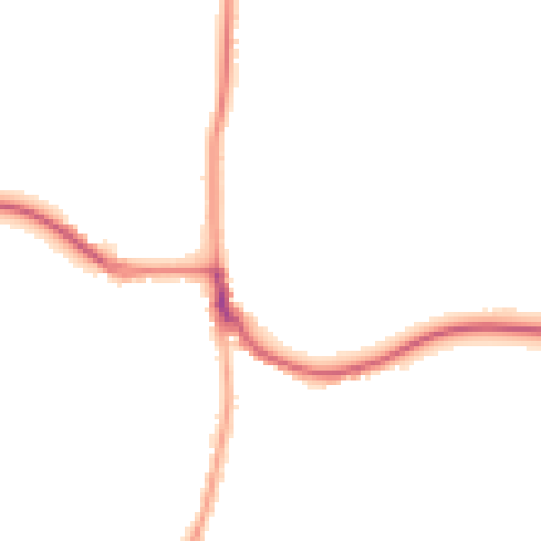 Night-time road noise heatmap for RH13 8BL