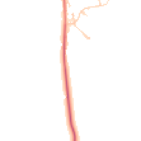 Daytime road noise heatmap for RH13 8EQ