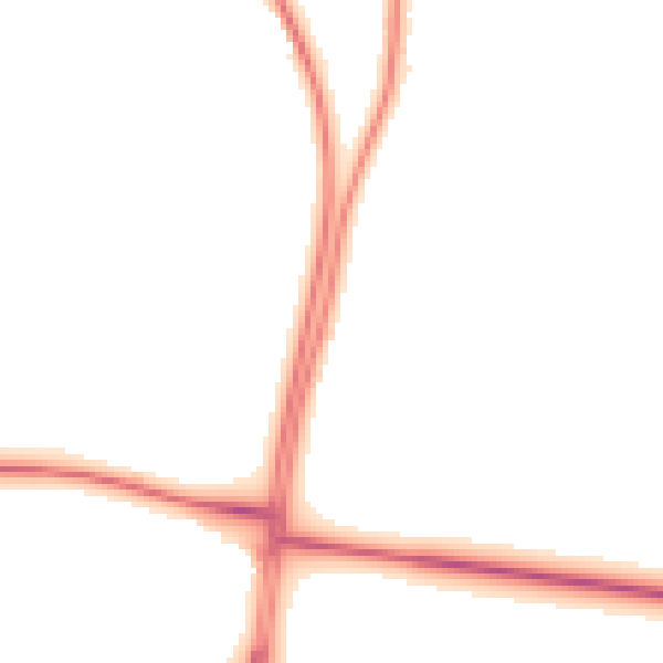 Night-time road noise heatmap for RH13 8GH