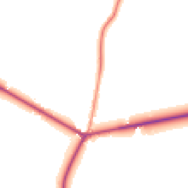 Daytime road noise heatmap for RH13 8GR