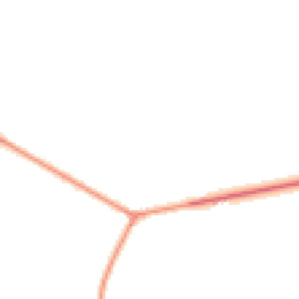 Night-time road noise heatmap for RH13 8GR