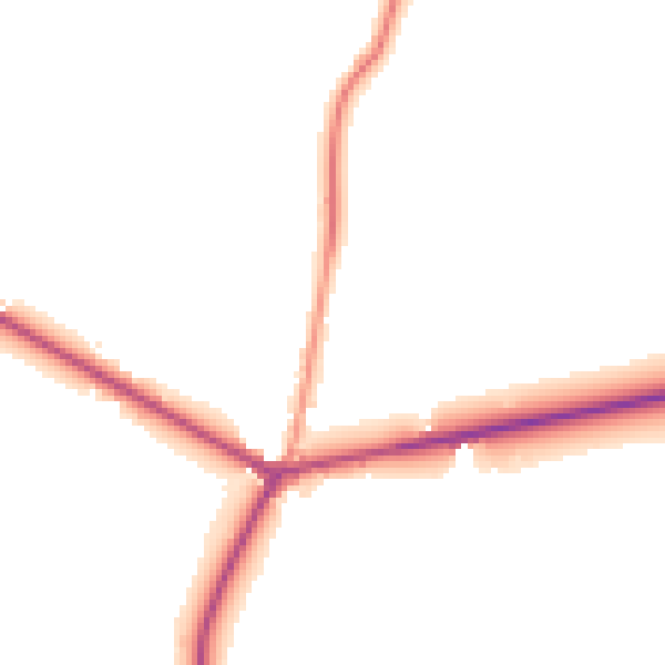 Daytime road noise heatmap for RH13 8GU