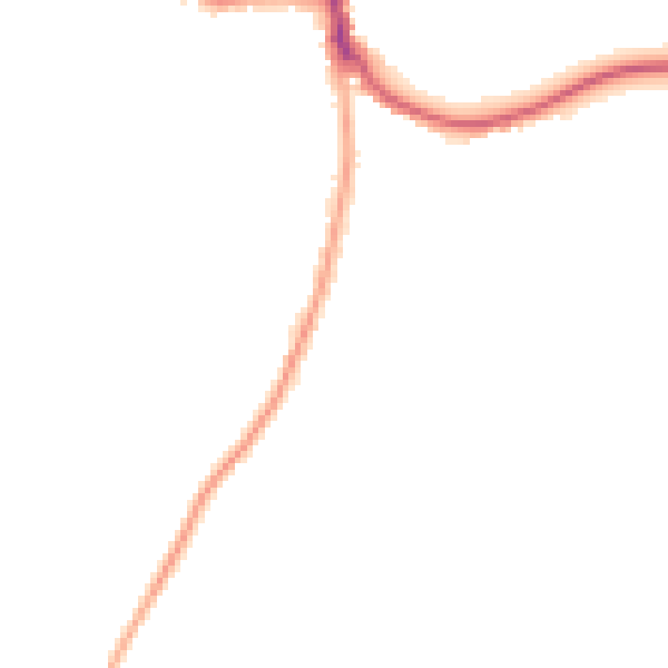 Night-time road noise heatmap for RH13 8GZ