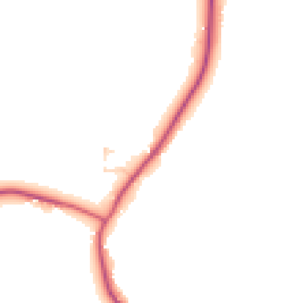 Daytime road noise heatmap for RH13 8HQ