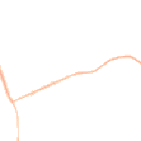Night-time road noise heatmap for RH13 8JL