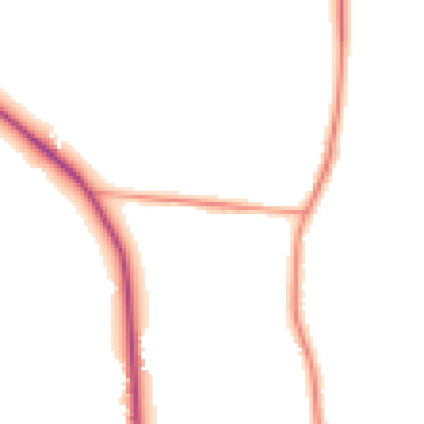 Daytime road noise heatmap for RH13 8JU