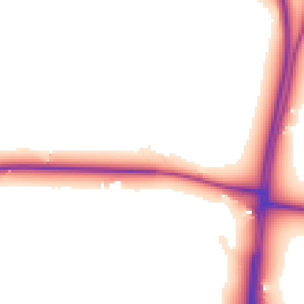 Daytime road noise heatmap for RH13 8LN
