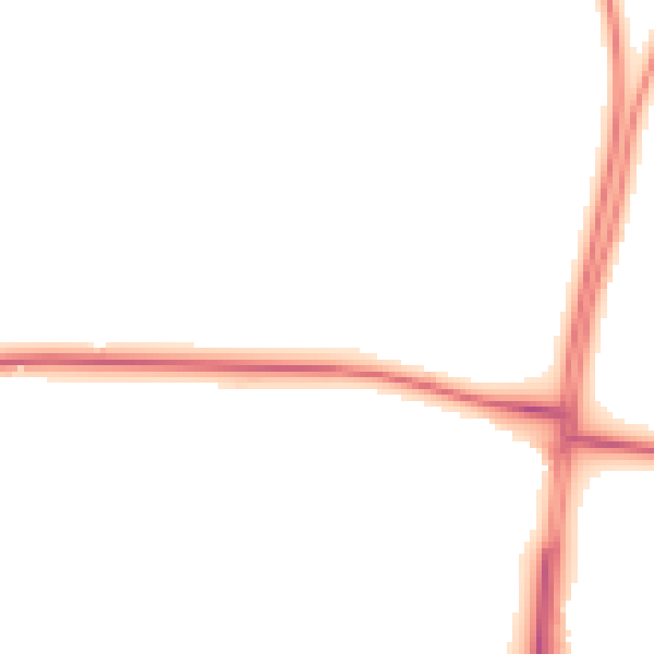 Night-time road noise heatmap for RH13 8LN