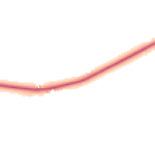 Night-time road noise heatmap for RH13 8LY