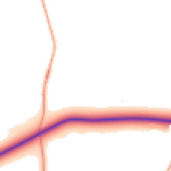 Daytime road noise heatmap for RH13 8LZ