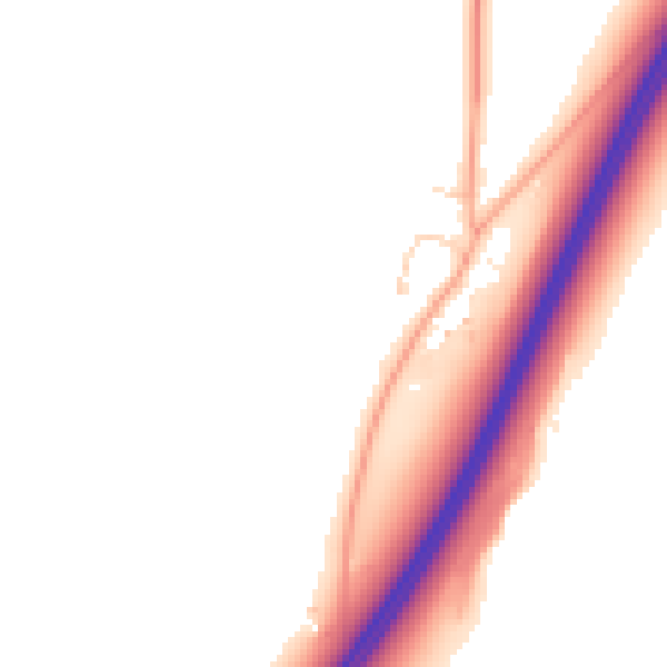 Daytime road noise heatmap for RH13 8NW