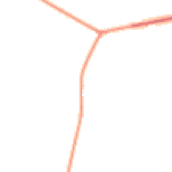 Night-time road noise heatmap for RH13 8QD