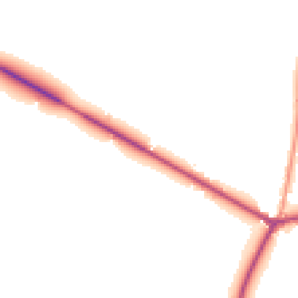 Daytime road noise heatmap for RH13 8QN