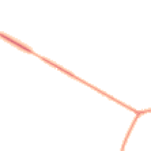Night-time road noise heatmap for RH13 8QN
