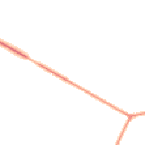 Night-time road noise heatmap for RH13 8QW