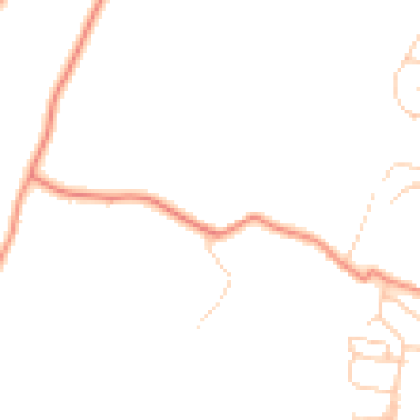 Daytime road noise heatmap for RH13 9BU