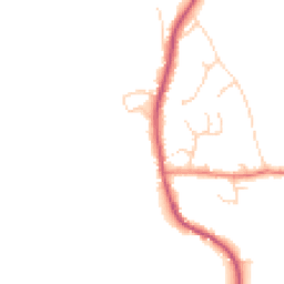 Daytime road noise heatmap for RH14 0BE