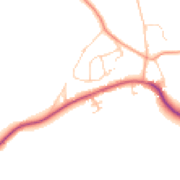 Daytime road noise heatmap for RH14 0BJ