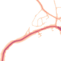 Daytime road noise heatmap for RH14 0BL