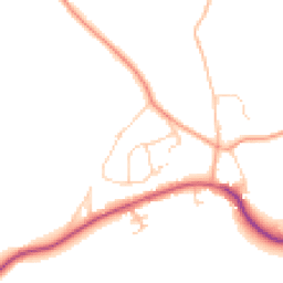 Daytime road noise heatmap for RH14 0BU