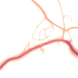 Daytime road noise heatmap for RH14 0BX