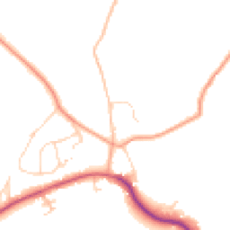 Daytime road noise heatmap for RH14 0DG