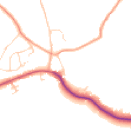 Daytime road noise heatmap for RH14 0DU