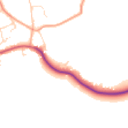 Daytime road noise heatmap for RH14 0EA