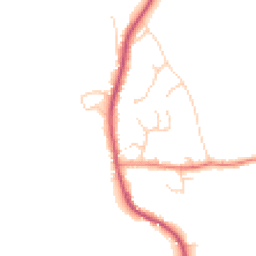 Daytime road noise heatmap for RH14 0EL