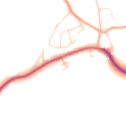 Daytime road noise heatmap for RH14 0FX