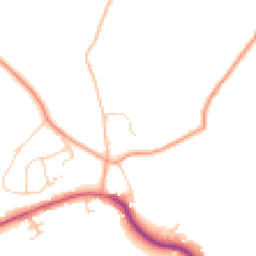 Daytime road noise heatmap for RH14 0FY