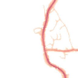 Daytime road noise heatmap for RH14 0GF
