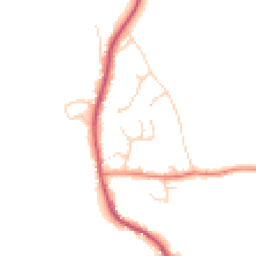 Daytime road noise heatmap for RH14 0SP
