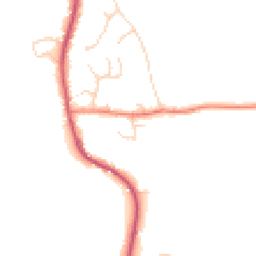 Daytime road noise heatmap for RH14 0SU