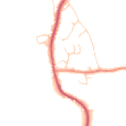 Daytime road noise heatmap for RH14 0SW