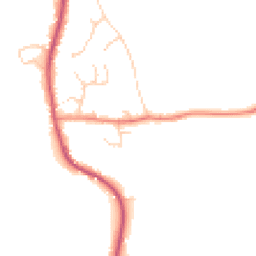 Daytime road noise heatmap for RH14 0UT