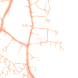 Daytime road noise heatmap for RH14 9AN