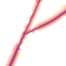 Daytime road noise heatmap for RH14 9AS