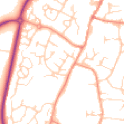 Daytime road noise heatmap for RH14 9BX