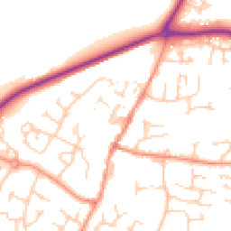 Daytime road noise heatmap for RH14 9PB