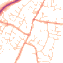 Daytime road noise heatmap for RH14 9QX