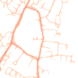 Daytime road noise heatmap for RH14 9SG