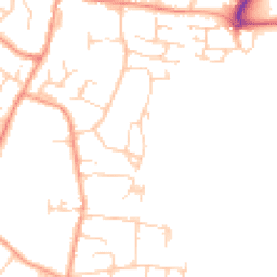 Daytime road noise heatmap for RH14 9TL