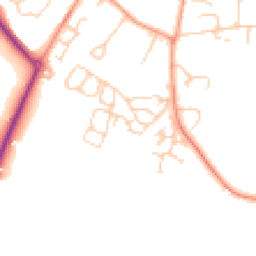 Daytime road noise heatmap for RH14 9XG