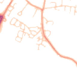 Daytime road noise heatmap for RH14 9XN