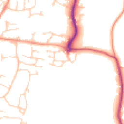 Daytime road noise heatmap for RH14 9ZT