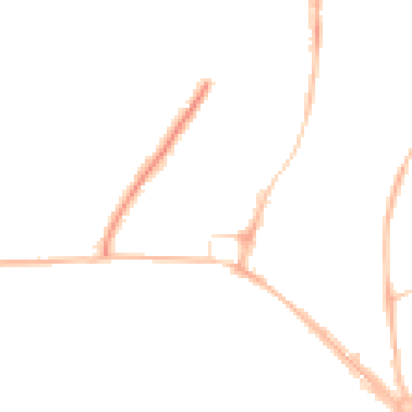 Night-time road noise heatmap for RH16 1BF