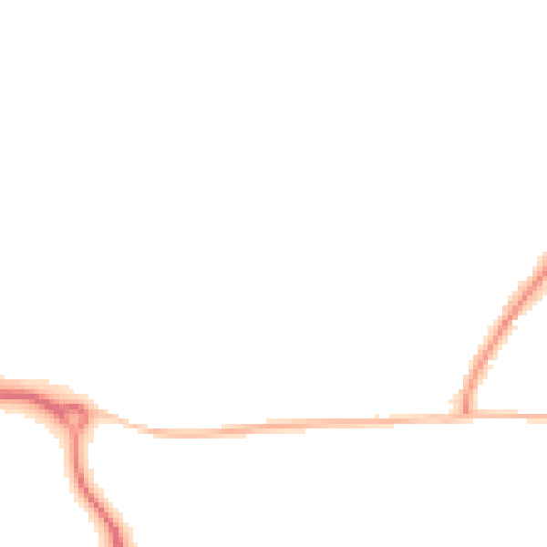 Night-time road noise heatmap for RH16 1EW